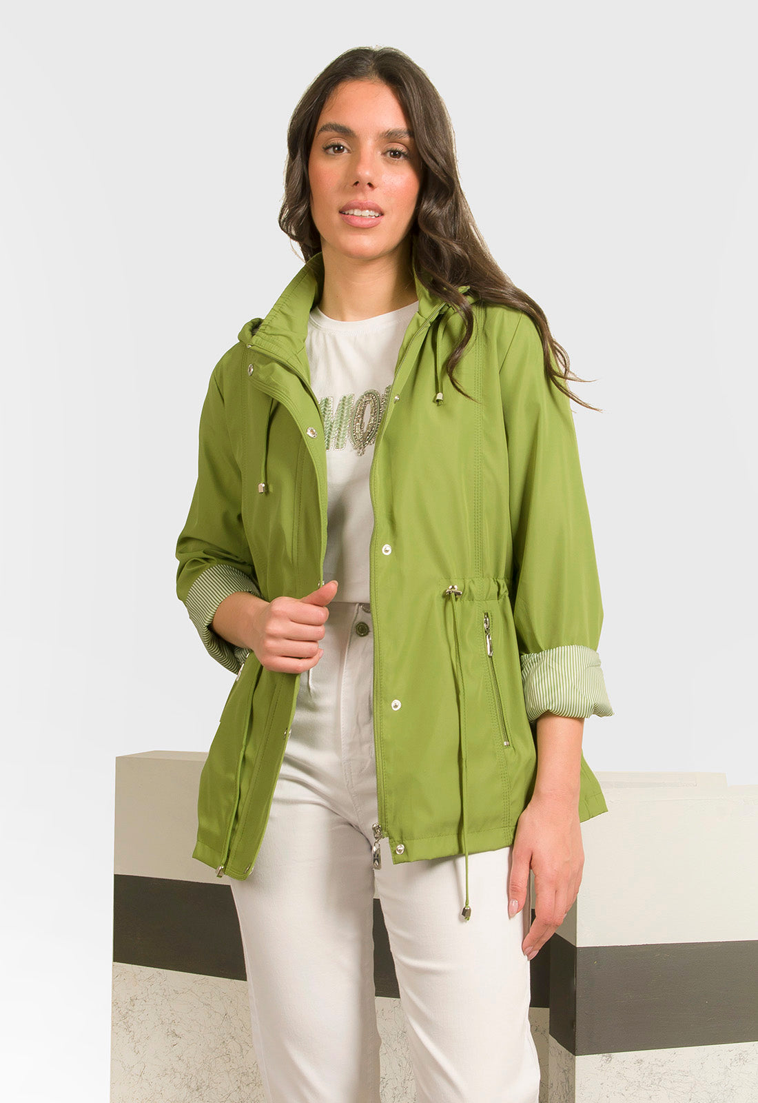 JACKET ΑΝΤΙΑΝΕΜΙΚΟ ΜΕ ΡΙΓΑ-LIME