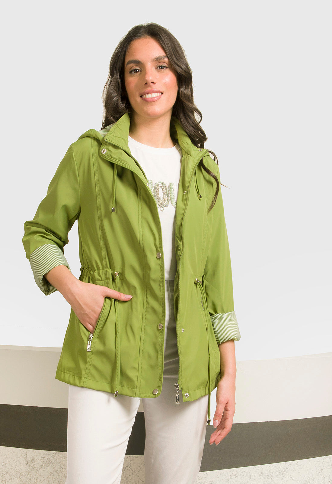 JACKET ΑΝΤΙΑΝΕΜΙΚΟ ΜΕ ΡΙΓΑ-LIME
