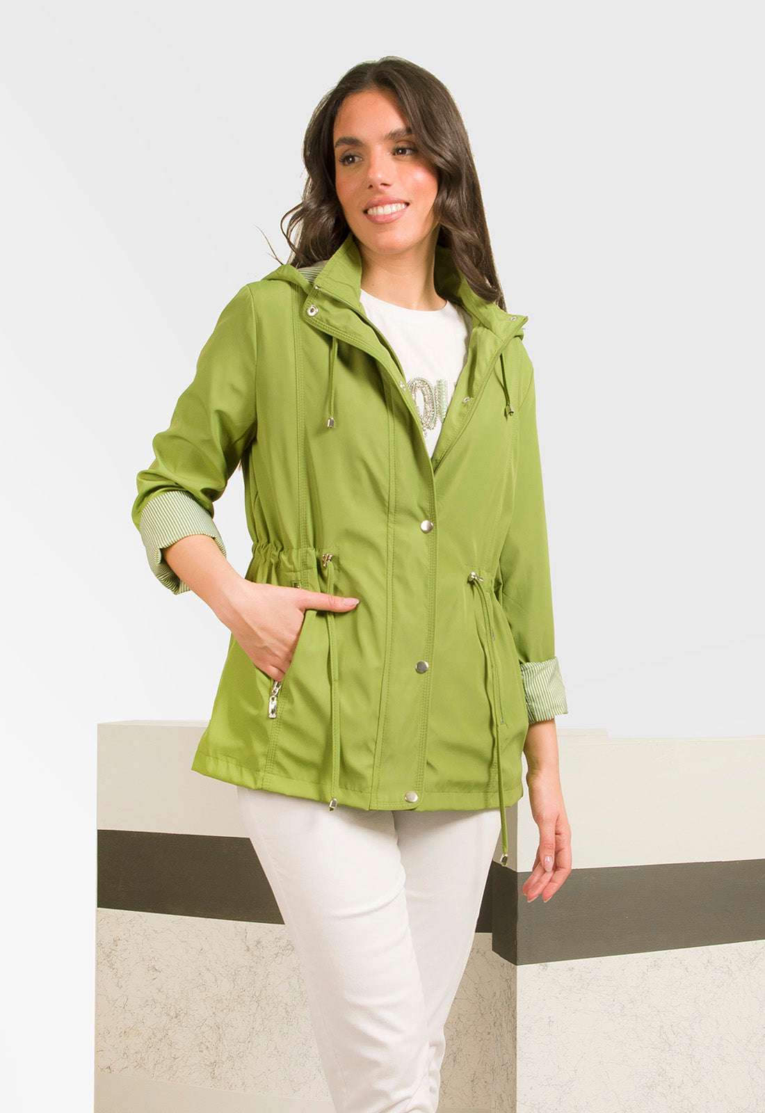 JACKET ΑΝΤΙΑΝΕΜΙΚΟ ΜΕ ΡΙΓΑ-LIME