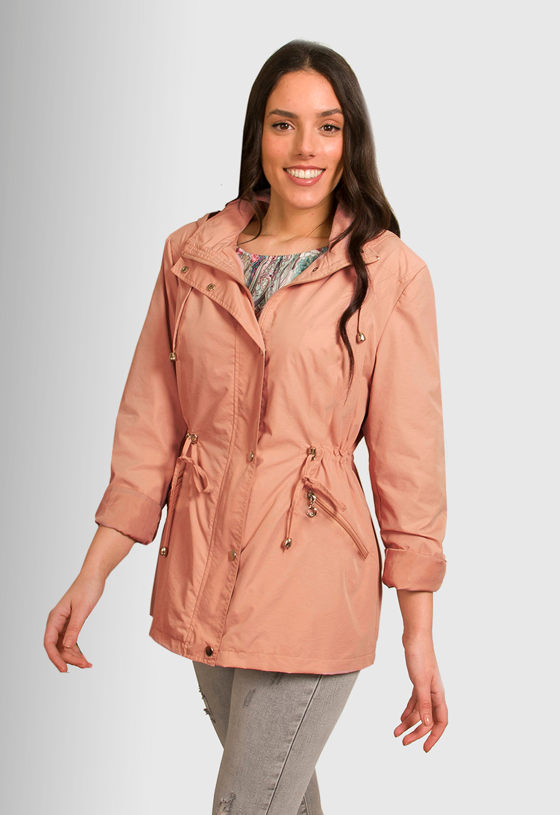 JACKET ΑΝΤΙΑΝΕΜΙΚΟ ΜΕ ΚΟΥΚΟΥΛΑ-ΡΟΖ