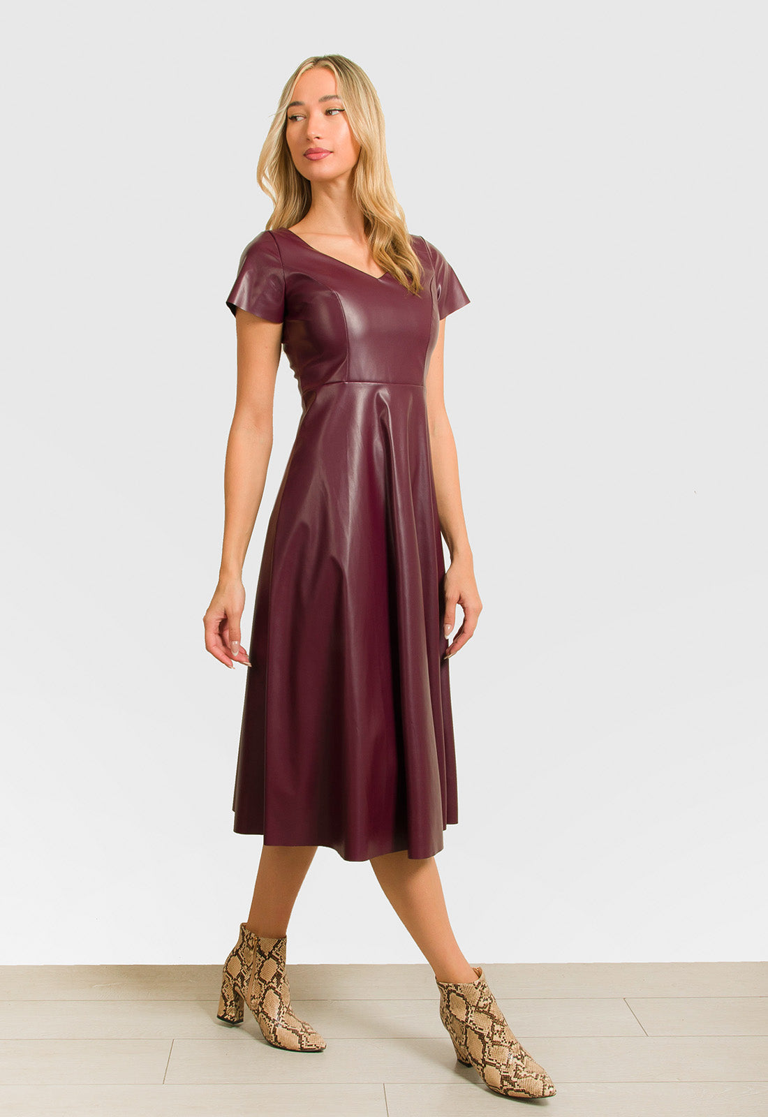 ΦΟΡΕΜΑ MIDI ΔΕΡΜΑΤΙΝΗΣ ΚΛΟΣ-ΜΠΟΡΝΤΟ