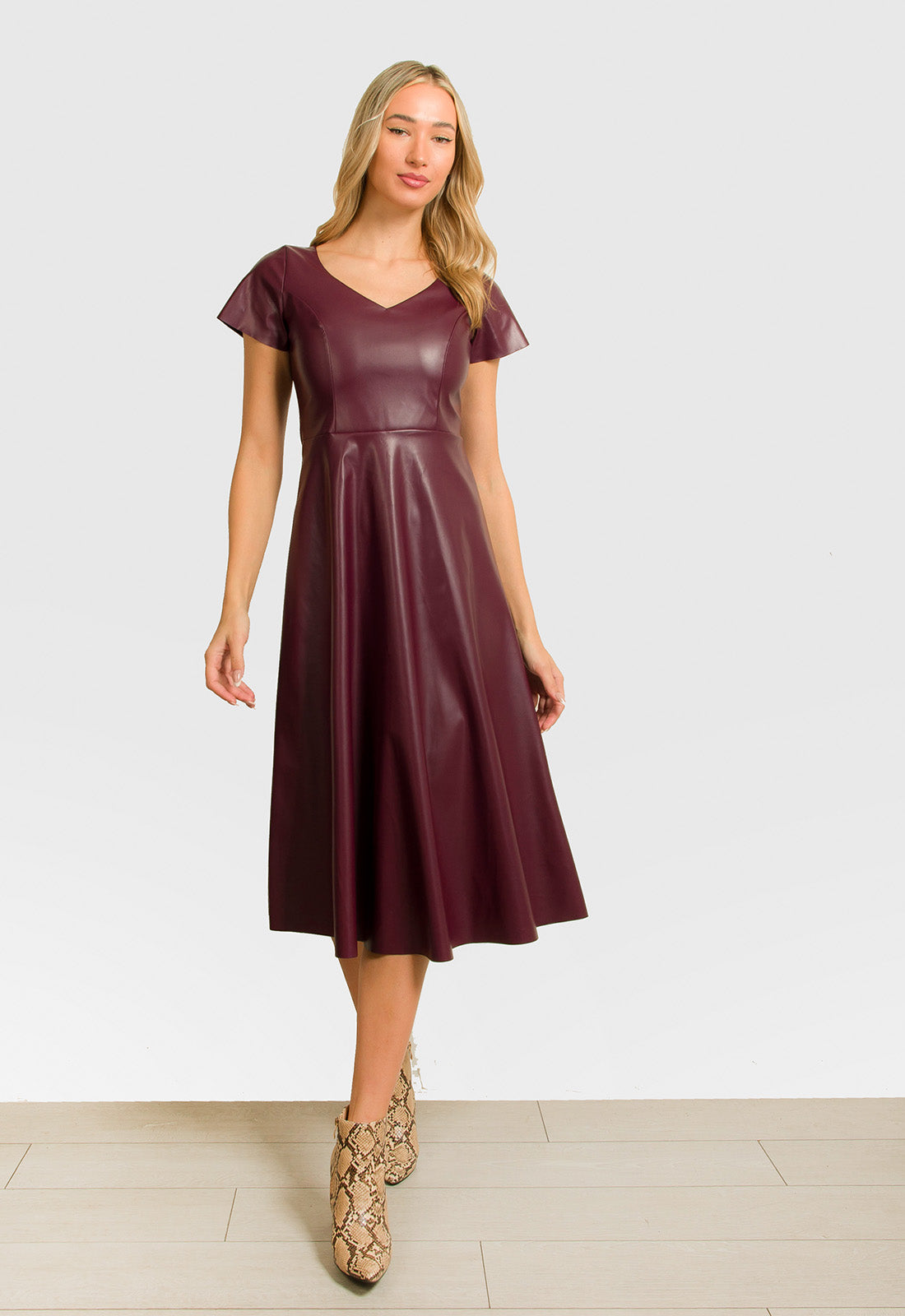 ΦΟΡΕΜΑ MIDI ΔΕΡΜΑΤΙΝΗΣ ΚΛΟΣ-ΜΠΟΡΝΤΟ