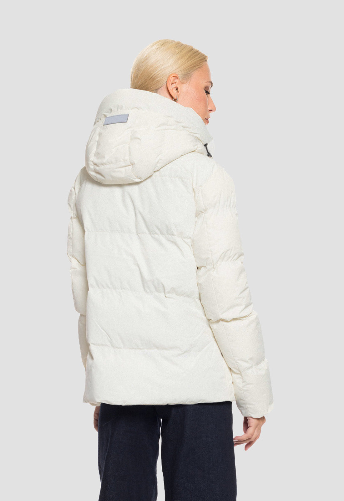 ΜΠΟΥΦΑΝ biston ΚΟΝΤΟ ΜΕ ΚΟΥΚΟΥΛΑ-OFF WHITE