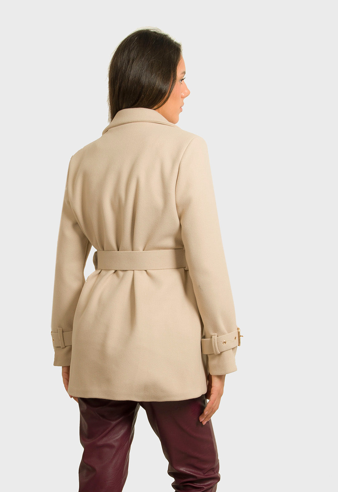 ΠΑΛΤΟ 3/4 ΜΕ ΖΩΝΗ - ΒΑΝΙΛΙΑ