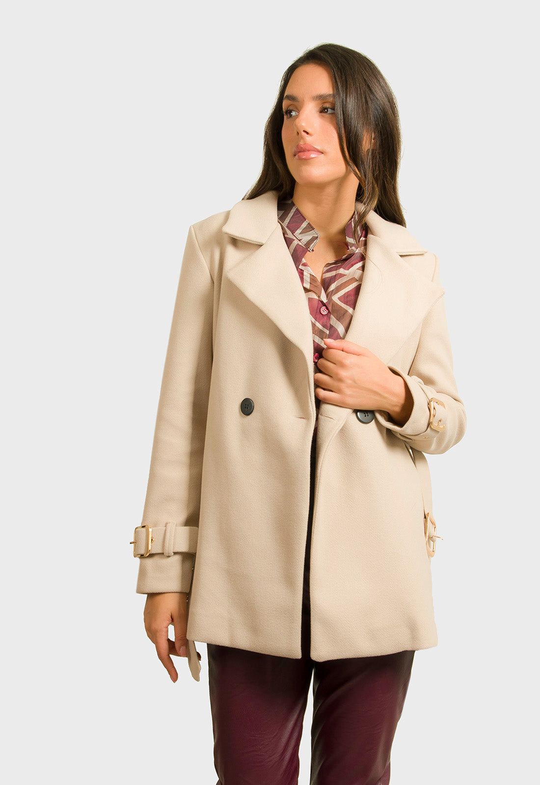 ΠΑΛΤΟ 3/4 ΜΕ ΖΩΝΗ - ΒΑΝΙΛΙΑ