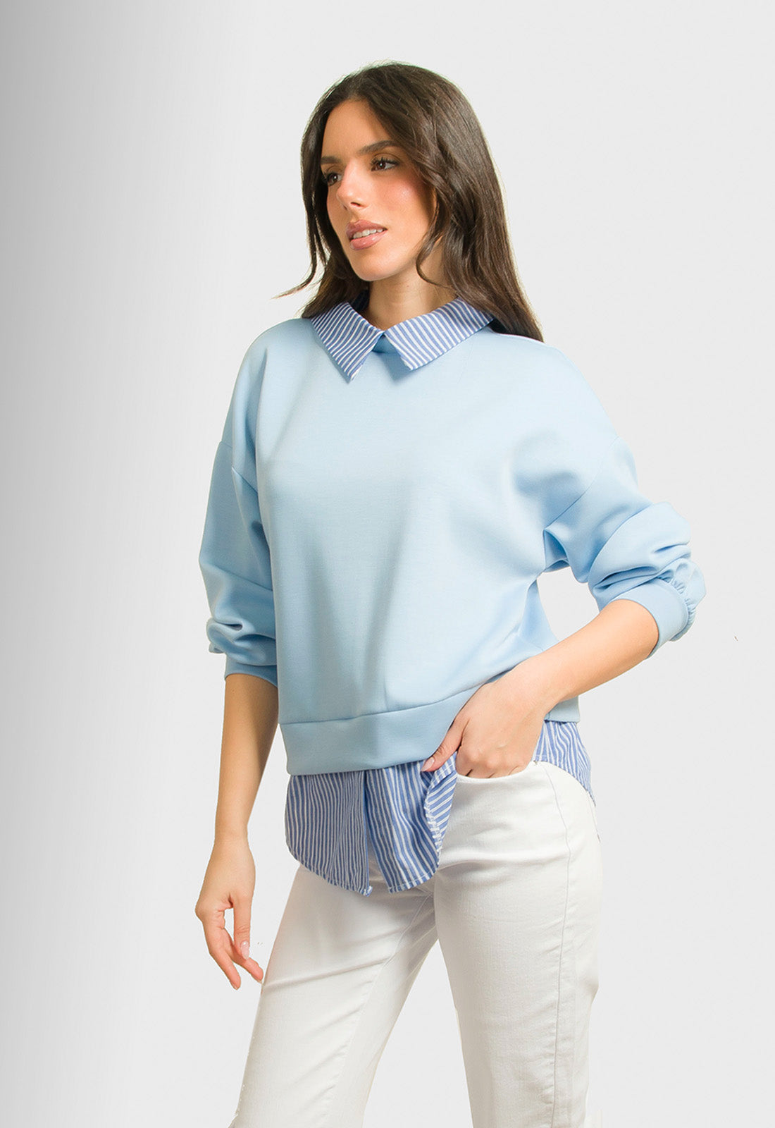 ΜΠΛΟΥΖΑ ΜΕ ΛΕΠΤΟΜΕΡΕΙΕΣ ΠΟΥΚΑΜΙΣΟΥ-ΣΙΕΛ