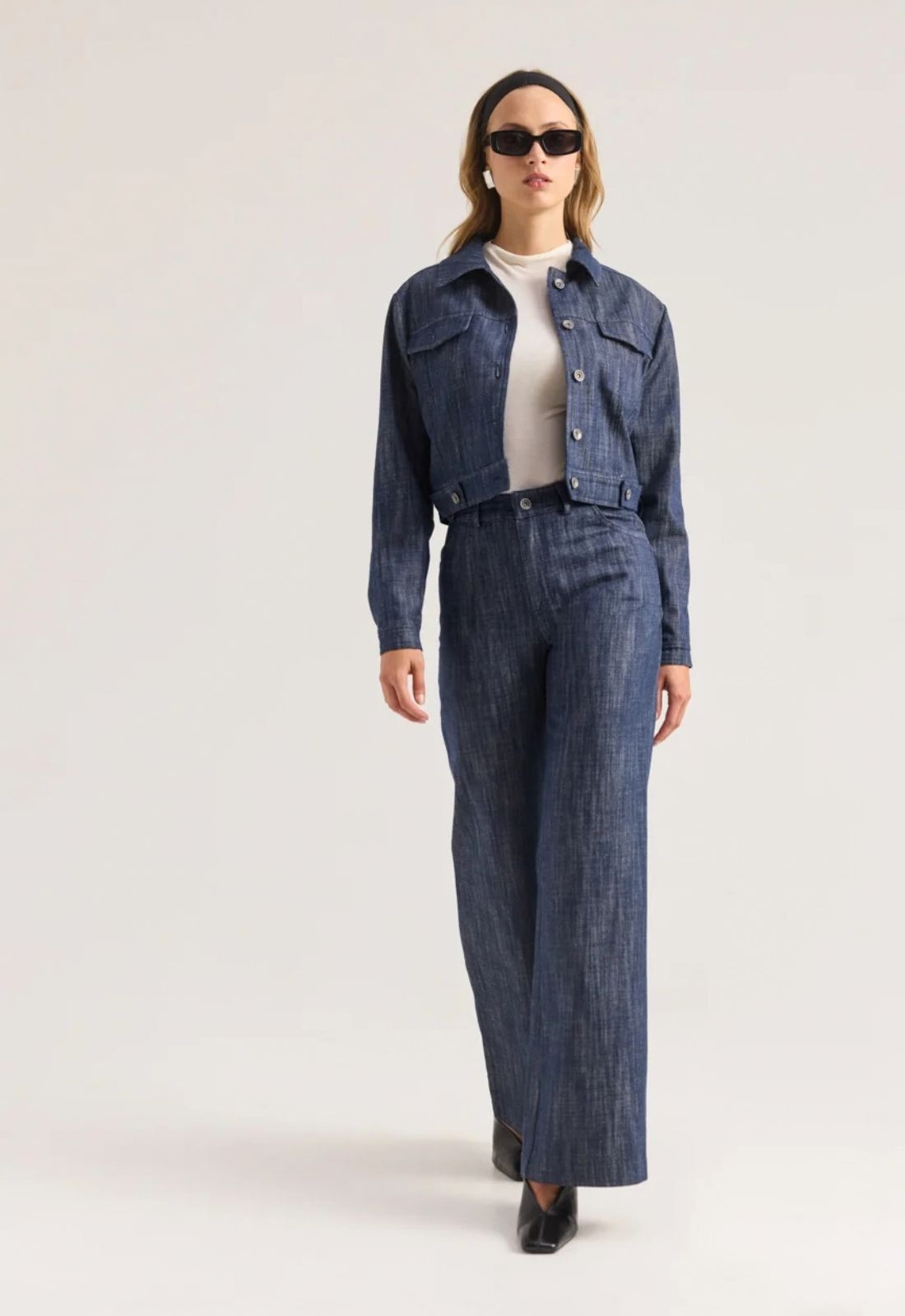 ΠΑΝΤΕΛΟΝΙ WIDE LEG DENIM - ΜΠΛΕ