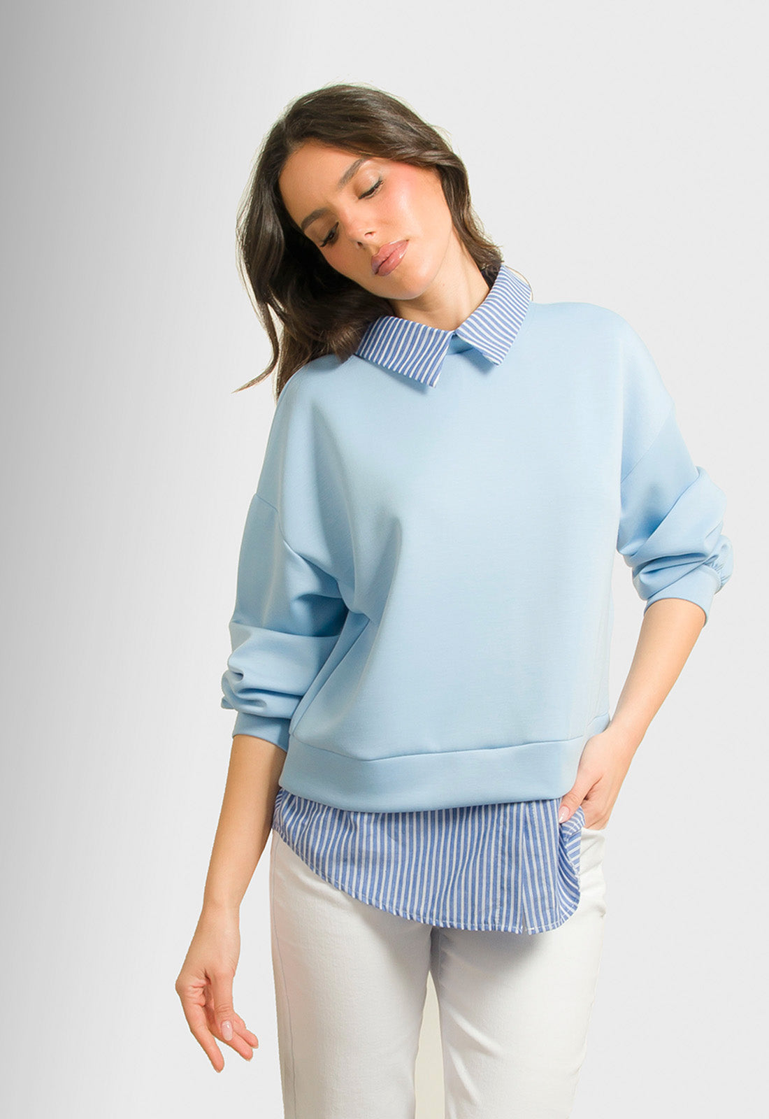 ΜΠΛΟΥΖΑ ΜΕ ΛΕΠΤΟΜΕΡΕΙΕΣ ΠΟΥΚΑΜΙΣΟΥ-ΣΙΕΛ