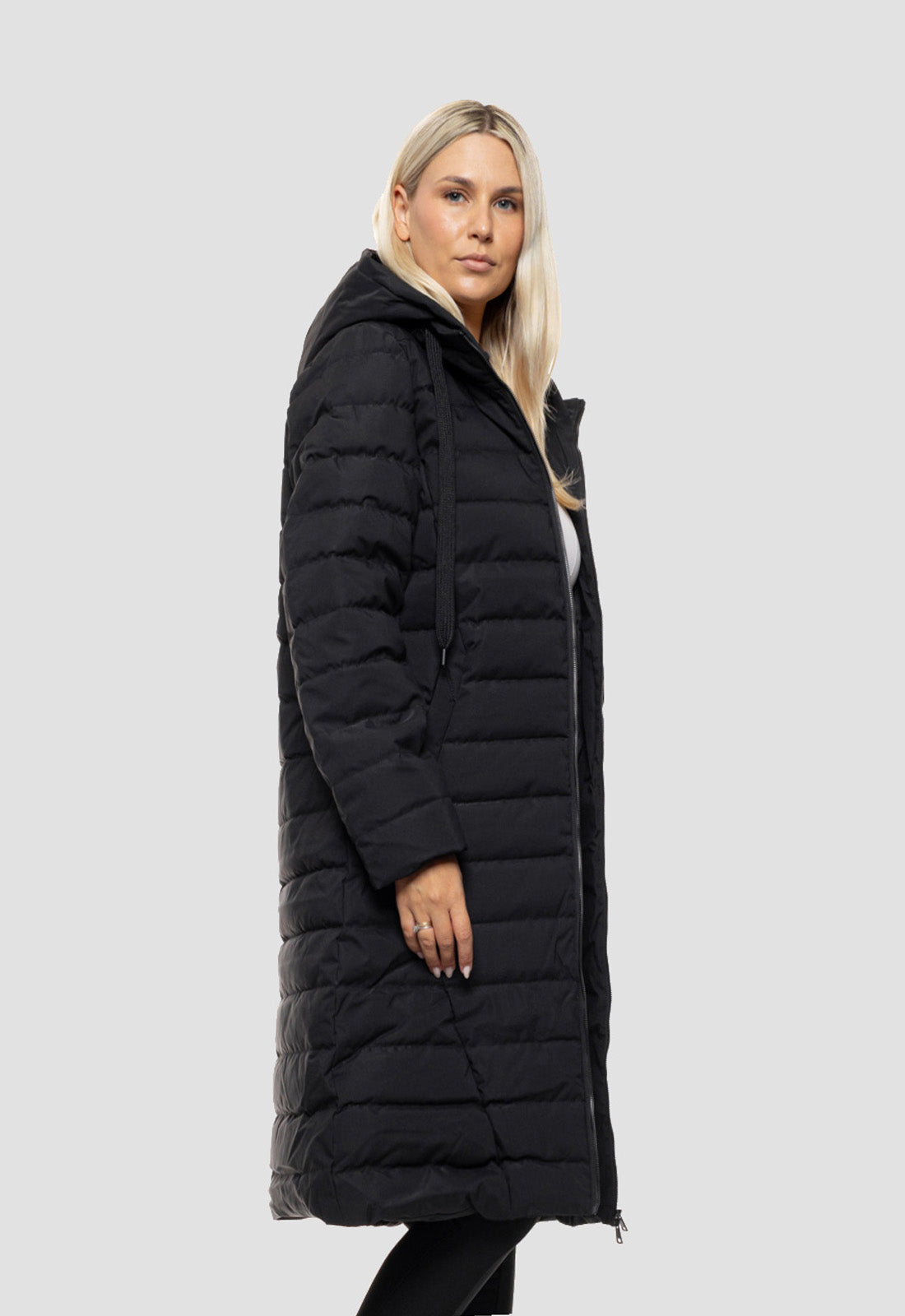 ΠΑΛΤΟ-ΜΠΟΥΦΑΝ biston ΜΑΚΡΥ ΜΕ ΚΟΥΚΟΥΛΑ-ΜΑΥΡΟ