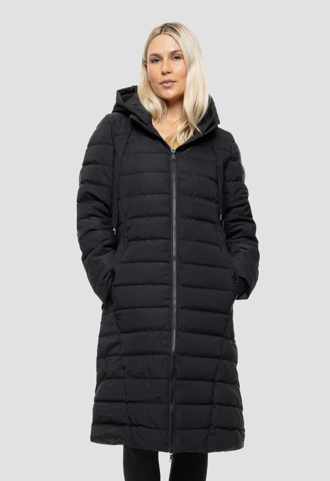 ΠΑΛΤΟ-ΜΠΟΥΦΑΝ biston ΜΑΚΡΥ ΜΕ ΚΟΥΚΟΥΛΑ-ΜΑΥΡΟ