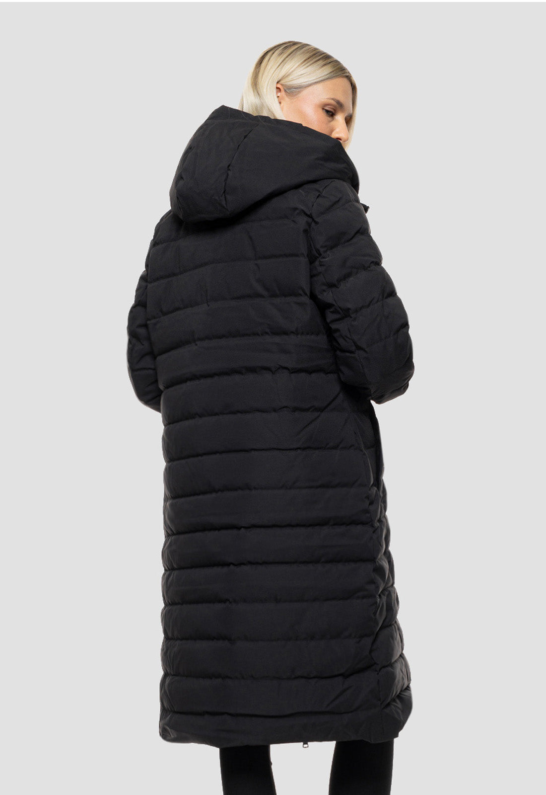 ΠΑΛΤΟ-ΜΠΟΥΦΑΝ biston ΜΑΚΡΥ ΜΕ ΚΟΥΚΟΥΛΑ-ΜΑΥΡΟ