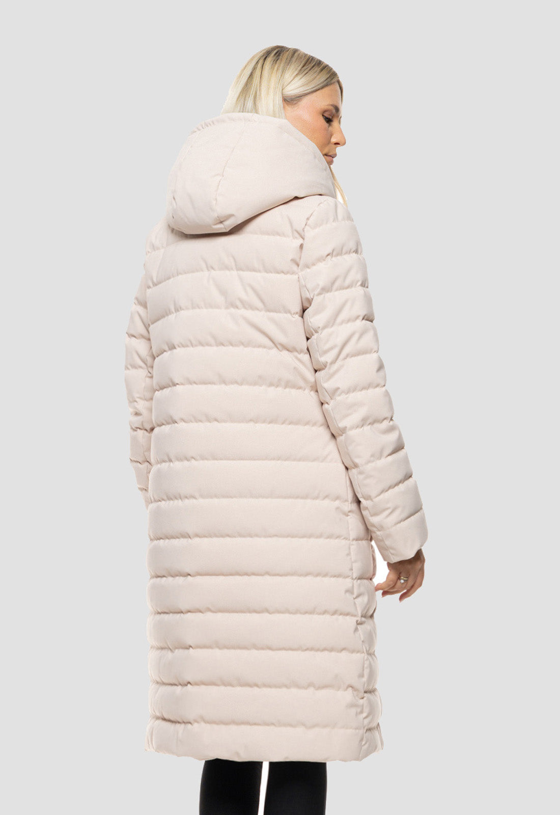 ΠΑΛΤΟ-ΜΠΟΥΦΑΝ biston ΜΑΚΡΥ ΜΕ ΚΟΥΚΟΥΛΑ-ΑΝ ΜΠΕΖ