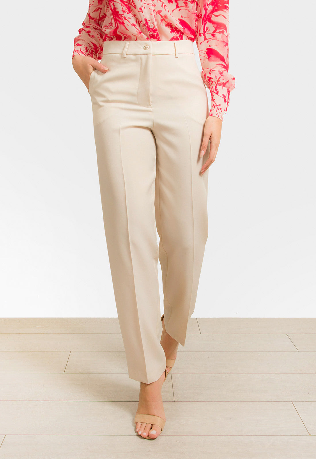 ΠΑΝΤΕΛΟΝΙ ΨΗΛΟΜΕΣΟ OFFICE LOOK-ΒΑΝΙΛΙΑ