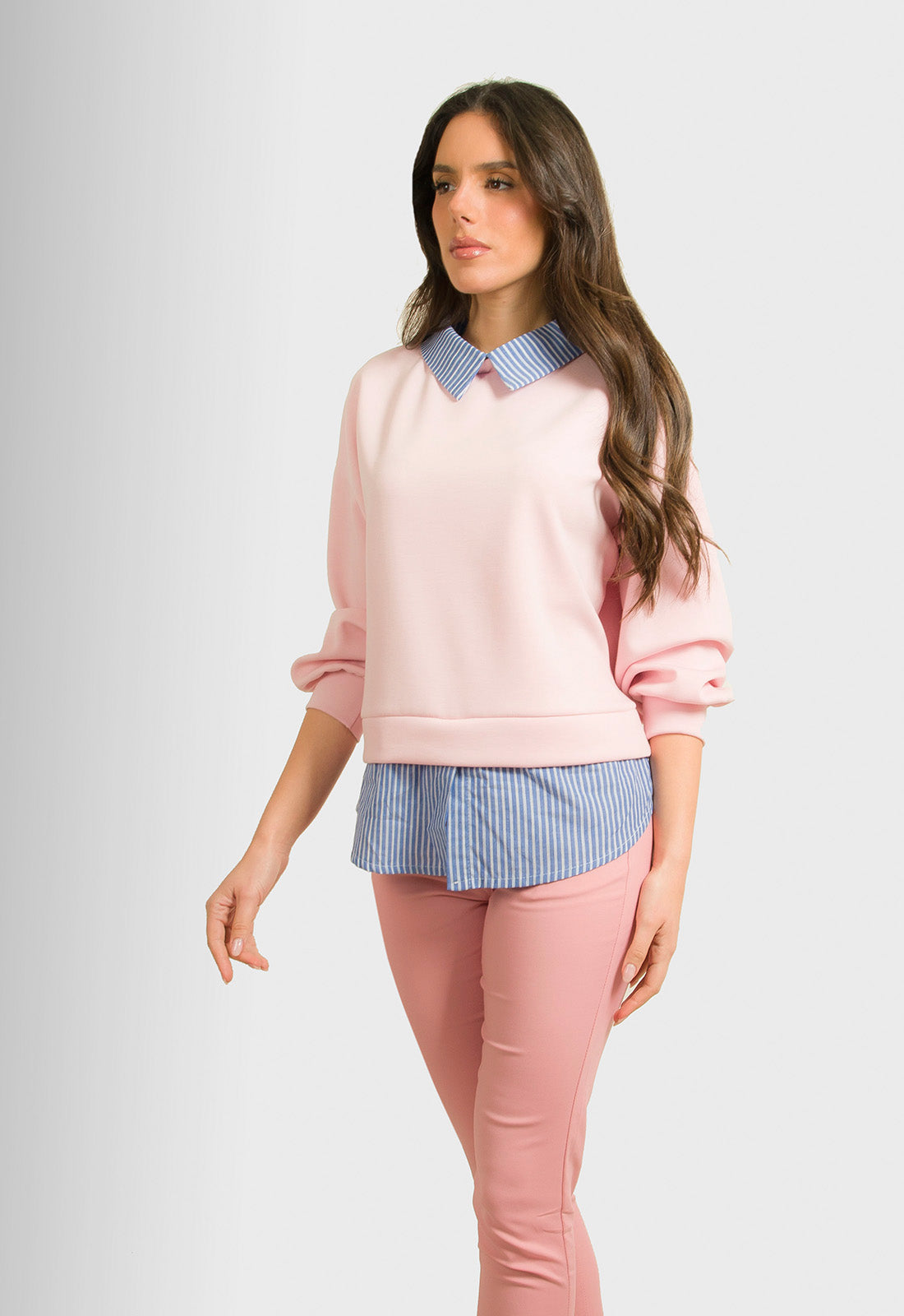 ΜΠΛΟΥΖΑ ΜΕ ΛΕΠΤΟΜΕΡΕΙΕΣ ΠΟΥΚΑΜΙΣΟΥ-ΡΟΖ