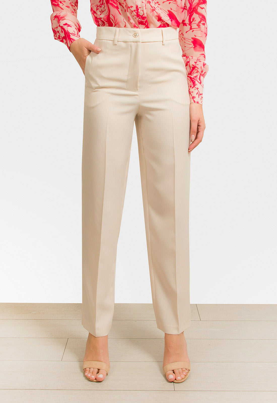 ΠΑΝΤΕΛΟΝΙ ΨΗΛΟΜΕΣΟ OFFICE LOOK-ΒΑΝΙΛΙΑ