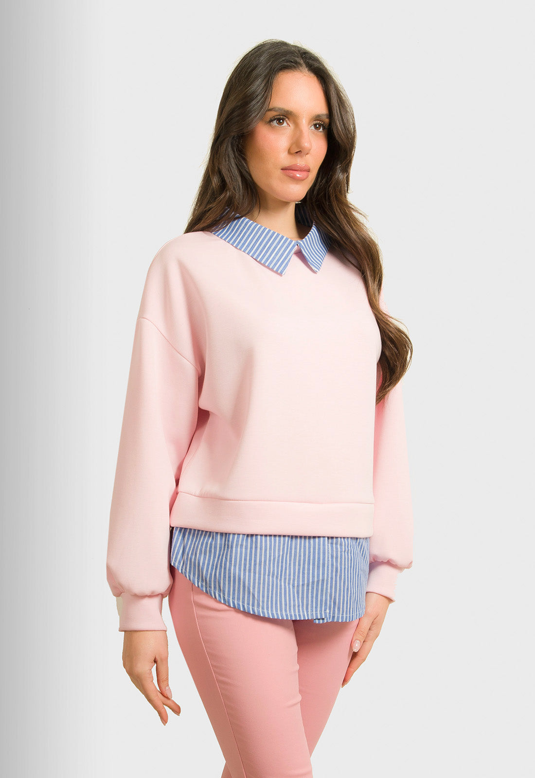 ΜΠΛΟΥΖΑ ΜΕ ΛΕΠΤΟΜΕΡΕΙΕΣ ΠΟΥΚΑΜΙΣΟΥ-ΡΟΖ