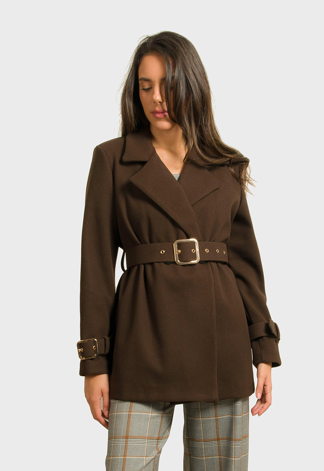 ΠΑΛΤΟ 3/4 ΜΕ ΖΩΝΗ - ΚΑΦΕ