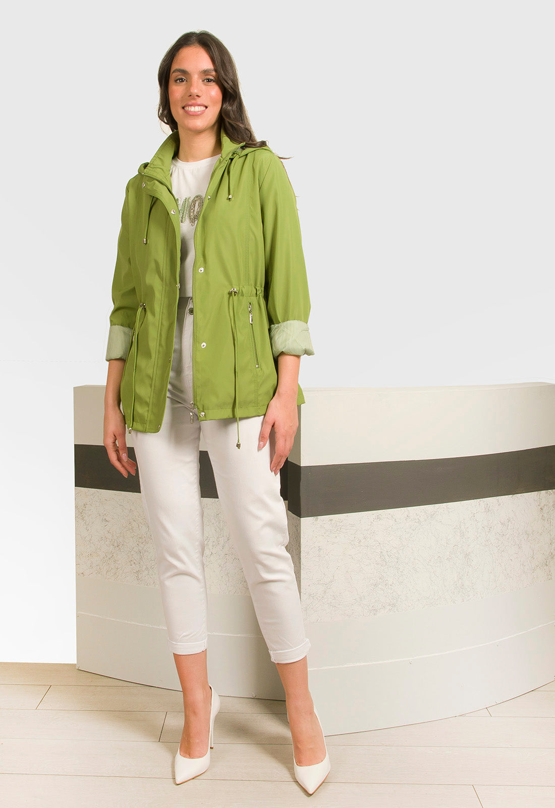 JACKET ΑΝΤΙΑΝΕΜΙΚΟ ΜΕ ΡΙΓΑ-LIME