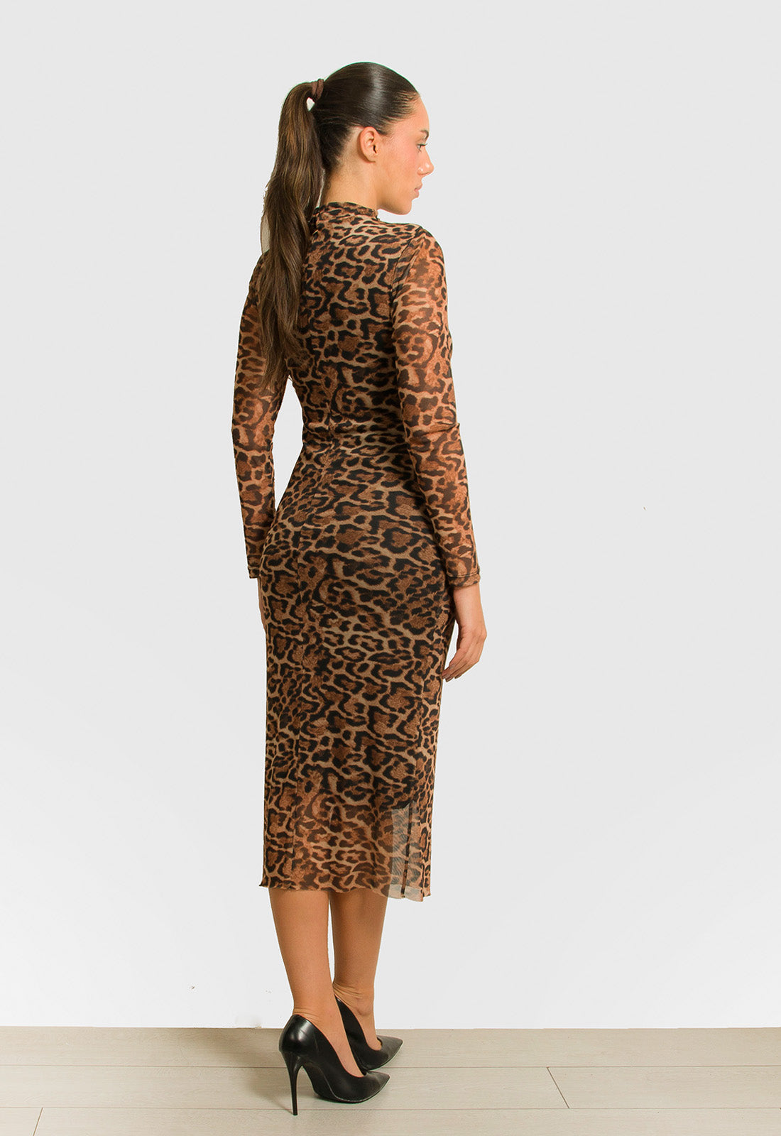 ΦΟΡΕΜΑ ΜΙΝΤΙ ANIMAL PRINT ME ΣΟΥΡΕΣ-ΚΑΦΕ