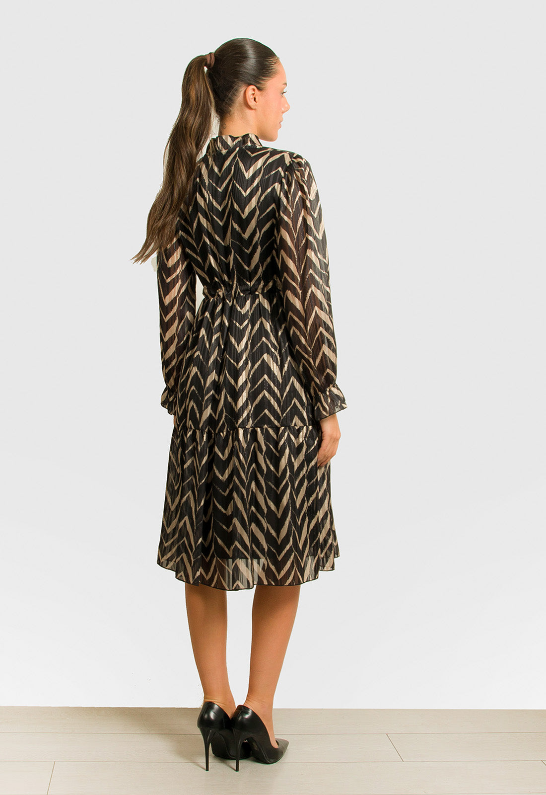 ΦΟΡΕΜΑ ΜΙΝΤΙ MISONI ΖΟΡΖΕΤΑ-ΜΑΥΡΟ