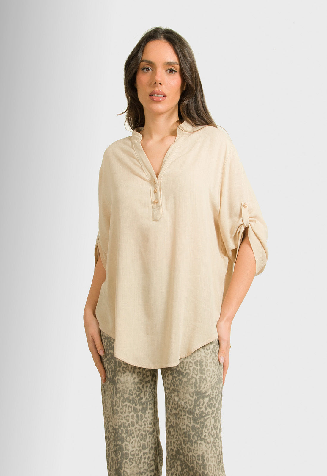 ΜΠΛΟΥΖΑ ΜΕ ΚΟΥΜΠΙΑ ΕΜΠΡΟΣ-ΜΠΕΖ