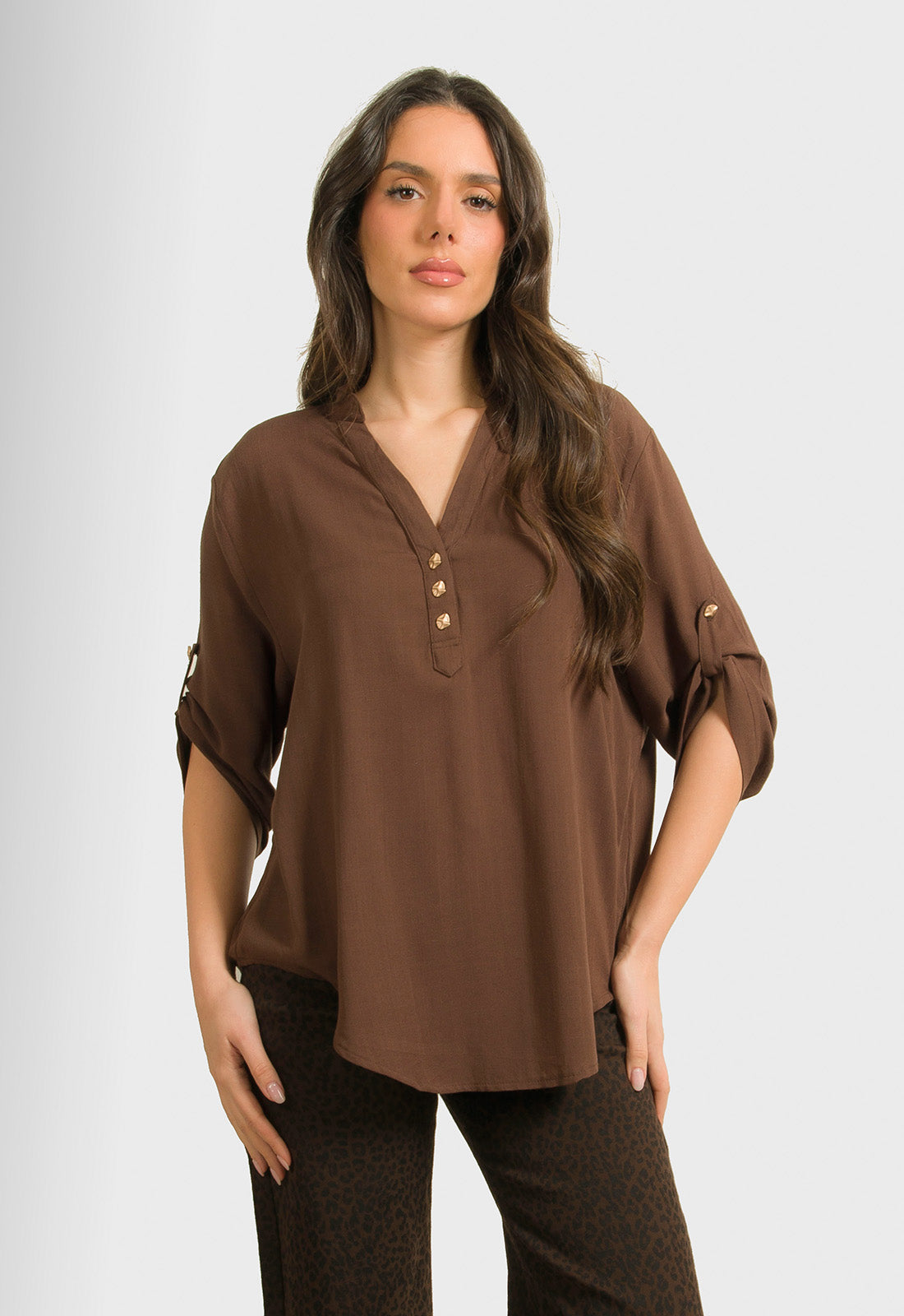 ΜΠΛΟΥΖΑ ΜΕ ΚΟΥΜΠΙΑ ΕΜΠΡΟΣ-ΚΑΦΕ