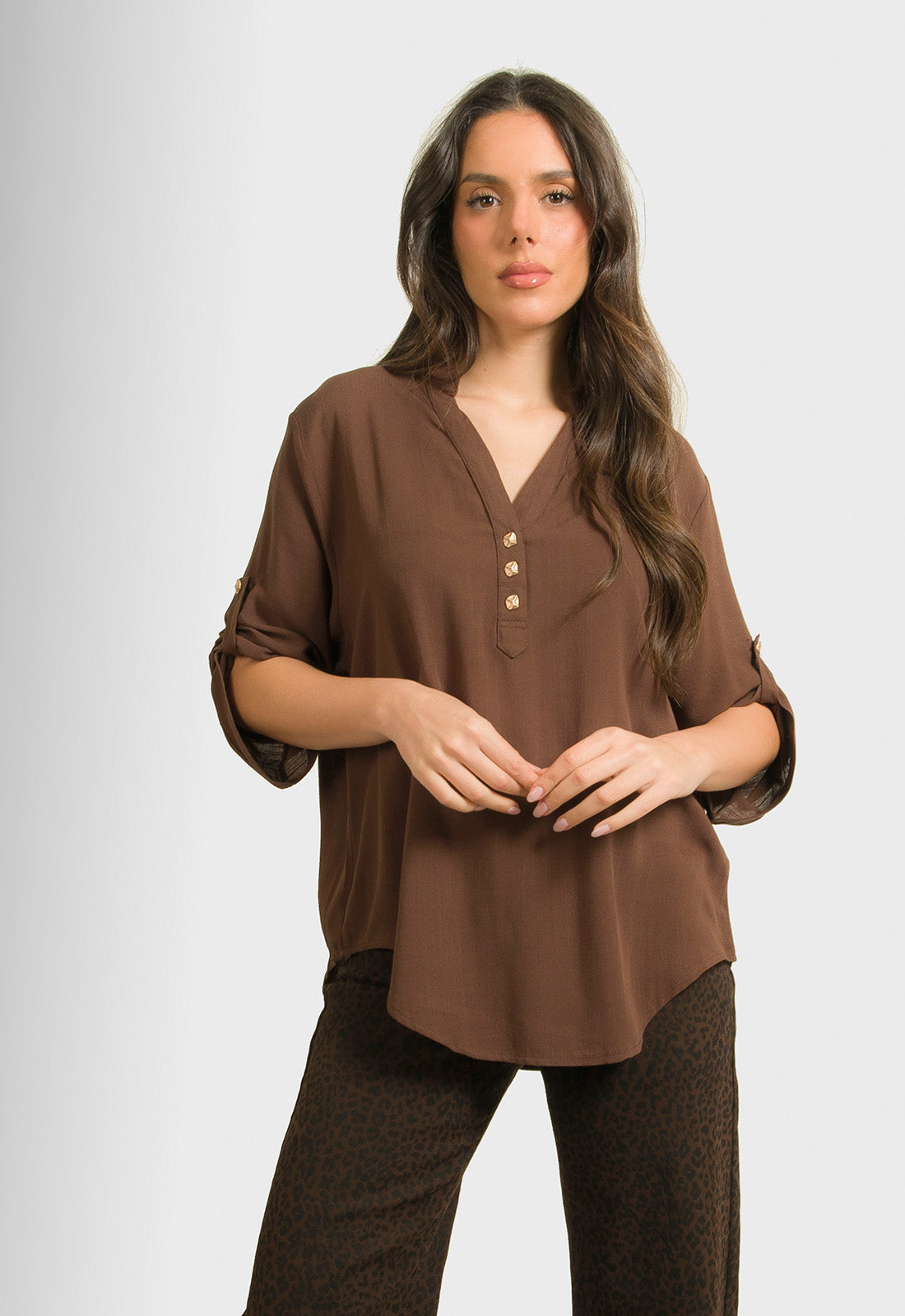 ΜΠΛΟΥΖΑ ΜΕ ΚΟΥΜΠΙΑ ΕΜΠΡΟΣ-ΚΑΦΕ