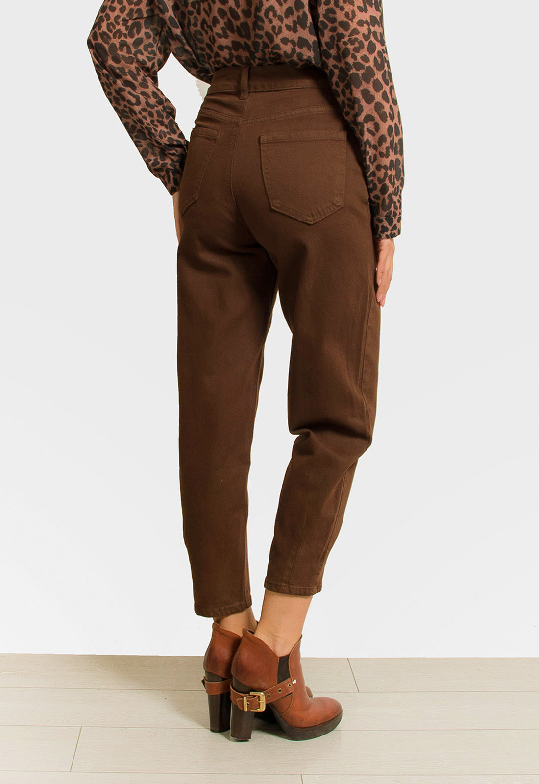 ΠΑΝΤΕΛΟΝΙ BAGGY ΒΑΜΒΑΚΕΡΟ-ΚΑΦΕ