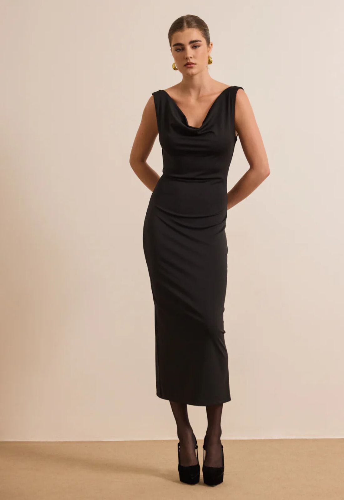 ΦΟΡΕΜΑ MIDI ΝΤΡΑΠΕ ΑΜΑΝΙΚΟ-ΜΑΥΡΟ