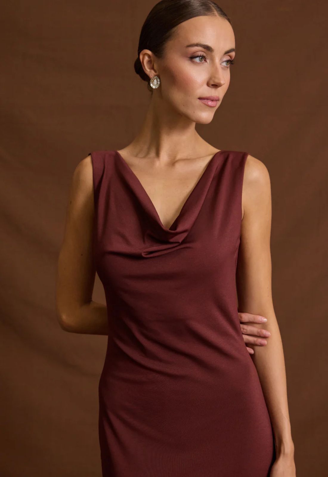 ΦΟΡΕΜΑ MIDI ΝΤΡΑΠΕ ΑΜΑΝΙΚΟ-WINE