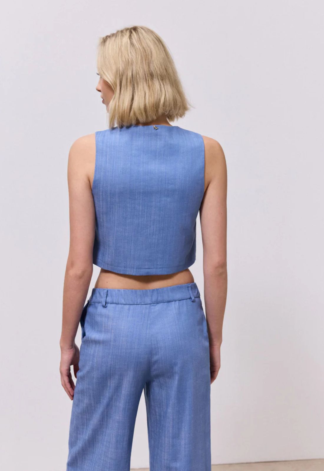 ΓΙΛΕΚΟ CROPPED ΑΜΑΝΙΚΟ-ΜΠΛΕ