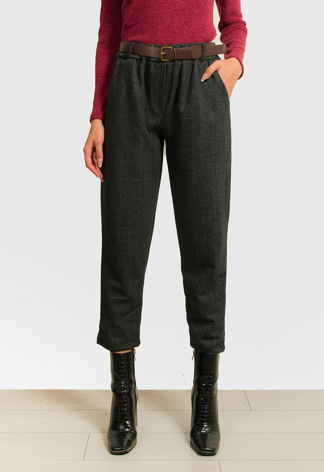 ΠΑΝΤΕΛΟΝΙ ΜΕΛΑΝΖΕ ΜΕ ΛΑΣΤΙΧΟ ΚΑΙ ΖΩΝΗ-ΑΝΘΡΑΚΙ