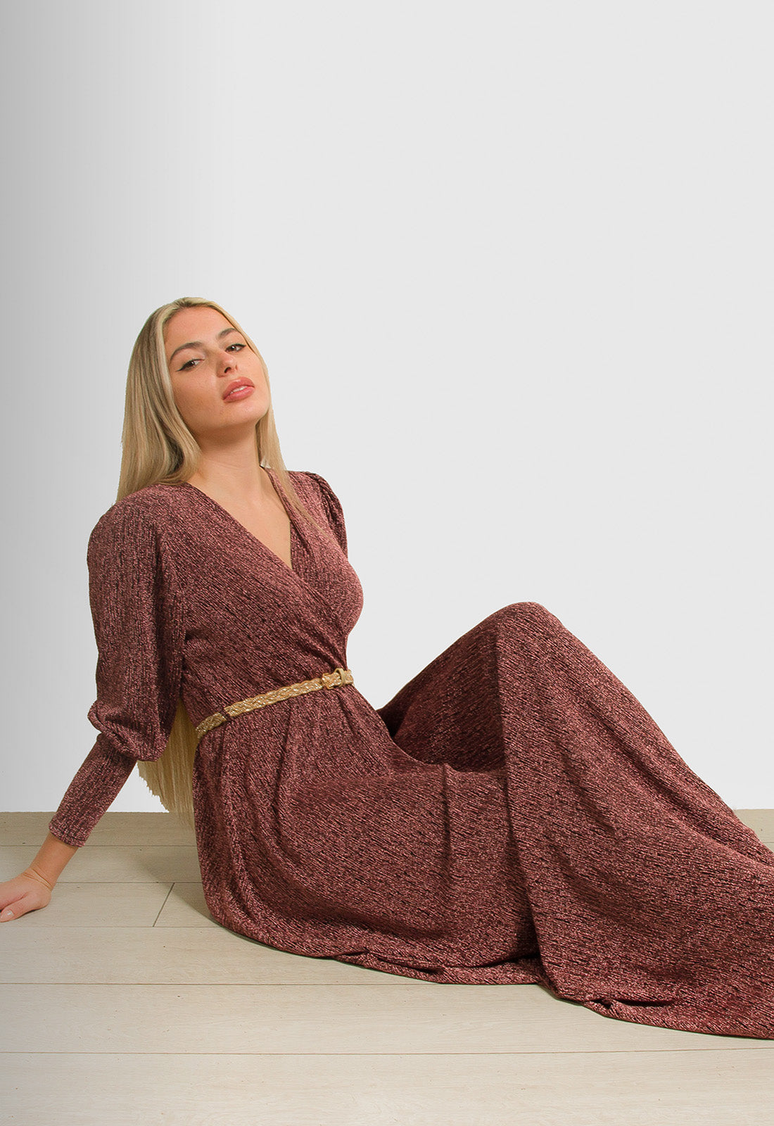 ΦΟΡΕΜΑ MAXI ΛΟΥΡΕΞ ΜΕ ΖΩΝΗ-ΣΑΠΙΟ ΜΗΛΟ