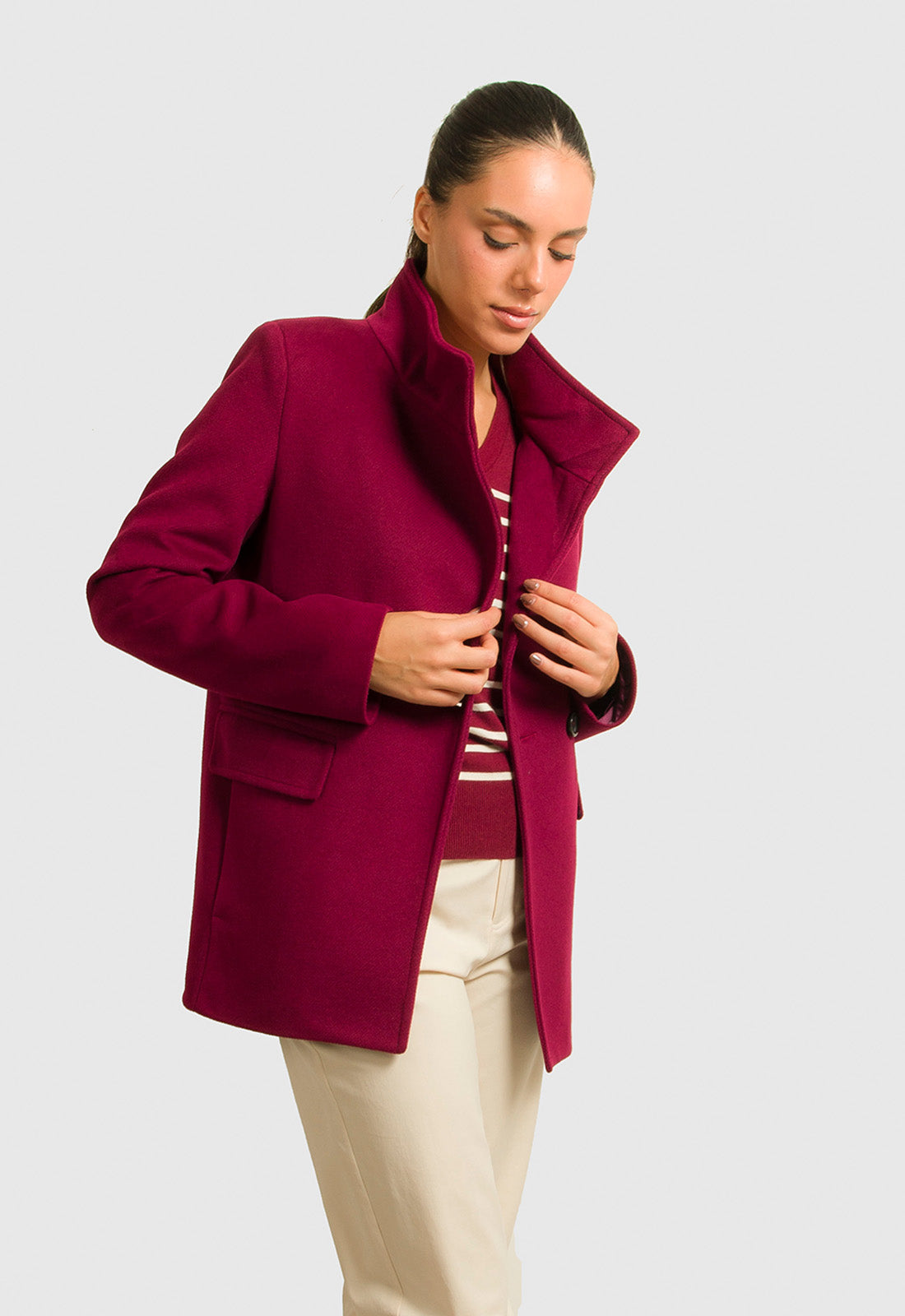 ΠΑΛΤΟ 3/4 ΜΕ ΛΟΞΟ ΚΟΥΜΠΩΜΑ-ΜΠΟΡΝΤΟ