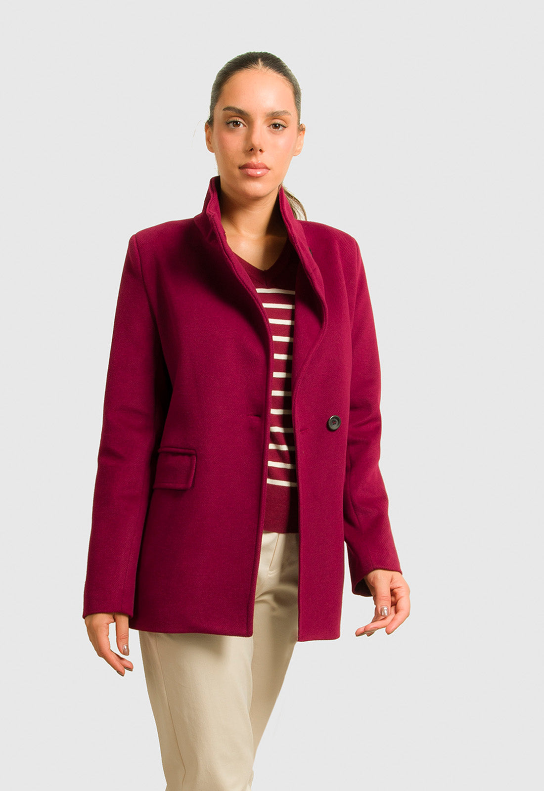 ΠΑΛΤΟ 3/4 ΜΕ ΛΟΞΟ ΚΟΥΜΠΩΜΑ-ΜΠΟΡΝΤΟ