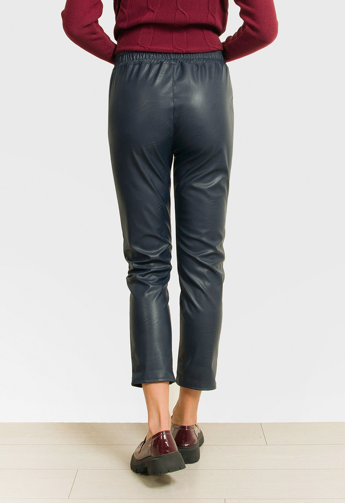 ΠΑΝΤΕΛΟΝΙ ΔΕΡΜΑΤΙΝΗΣ ΜΕ ΛΑΣΤΙΧΟ & ΚΟΡΔΟΝΙ-ΜΠΛΕ