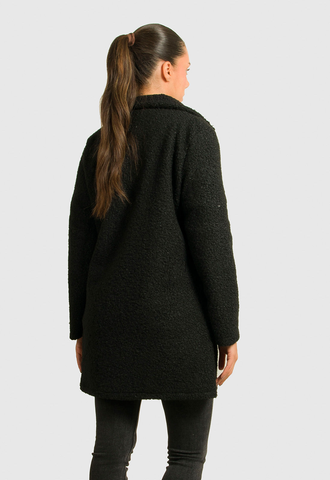 ΠΑΛΤΟ SPORT 3/4 ΜΠΟΥΚΛΕ ΜΕ ΚΟΥΜΠΙΑ-ΜΑΥΡΟ