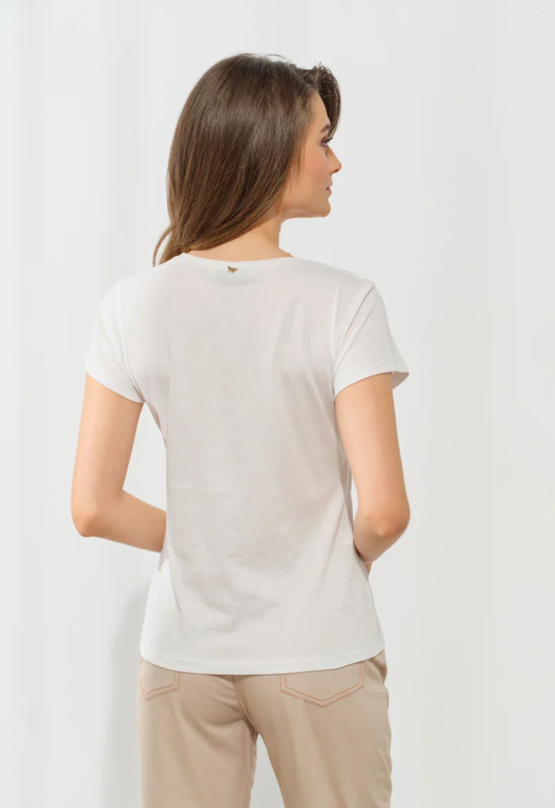 T-SHIRT ME ΤΥΠΩΜΑ ΦΡΟΥΤΑ-ΛΕΥΚΟ