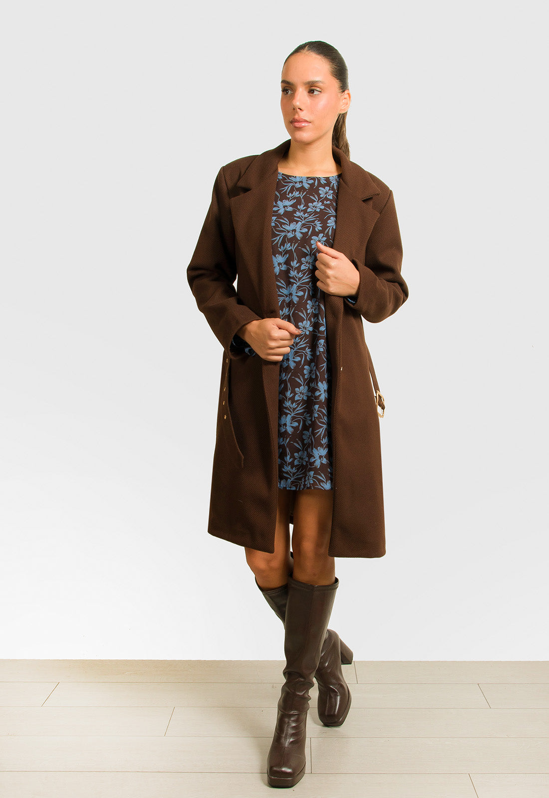 ΠΑΛΤΟ ΜΙΝΤΙ ΔΙΑΓΩΝΑΛ ΜΕ ΖΩΝΗ-ΚΑΦΕ