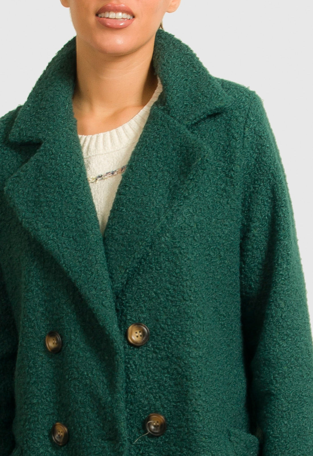 ΠΑΛΤΟ SPORT 3/4 ΜΠΟΥΚΛΕ ΜΕ ΚΟΥΜΠΙΑ-ΠΡΑΣΙΝΟ