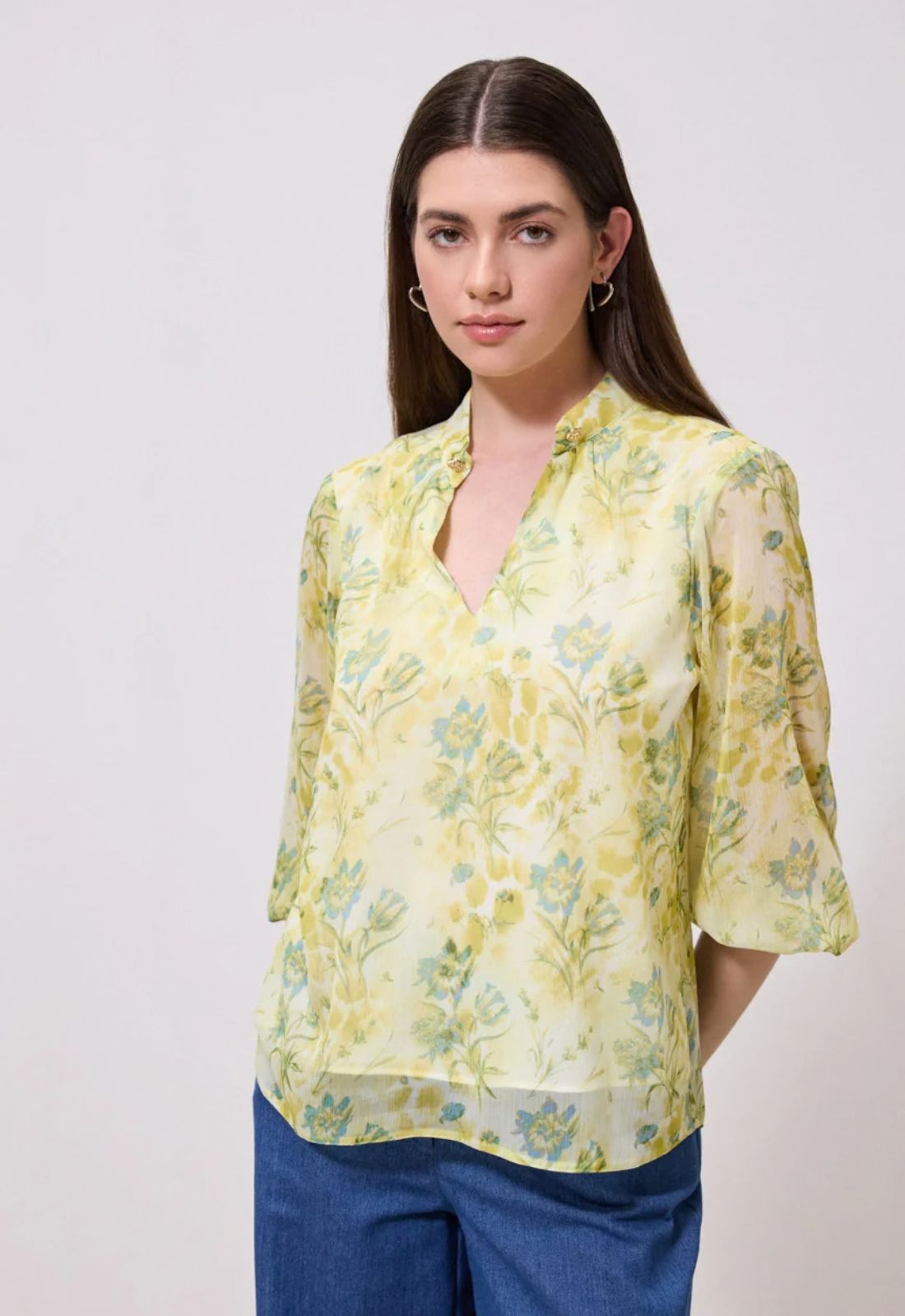 ΜΠΛΟΥΖΑ ΕΜΠΡΙΜΕ ΜΕ ΑΞΕΣΟΥΑΡ-LEMON