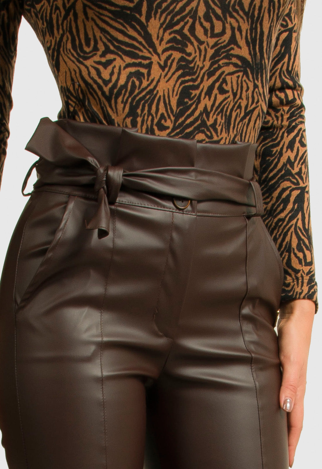 ΠΑΝΤΕΛΟΝΙ ΔΕΡΜΑΤΙΝΗ ΜΕ ΖΩΝΗ-ΚΑΦΕ