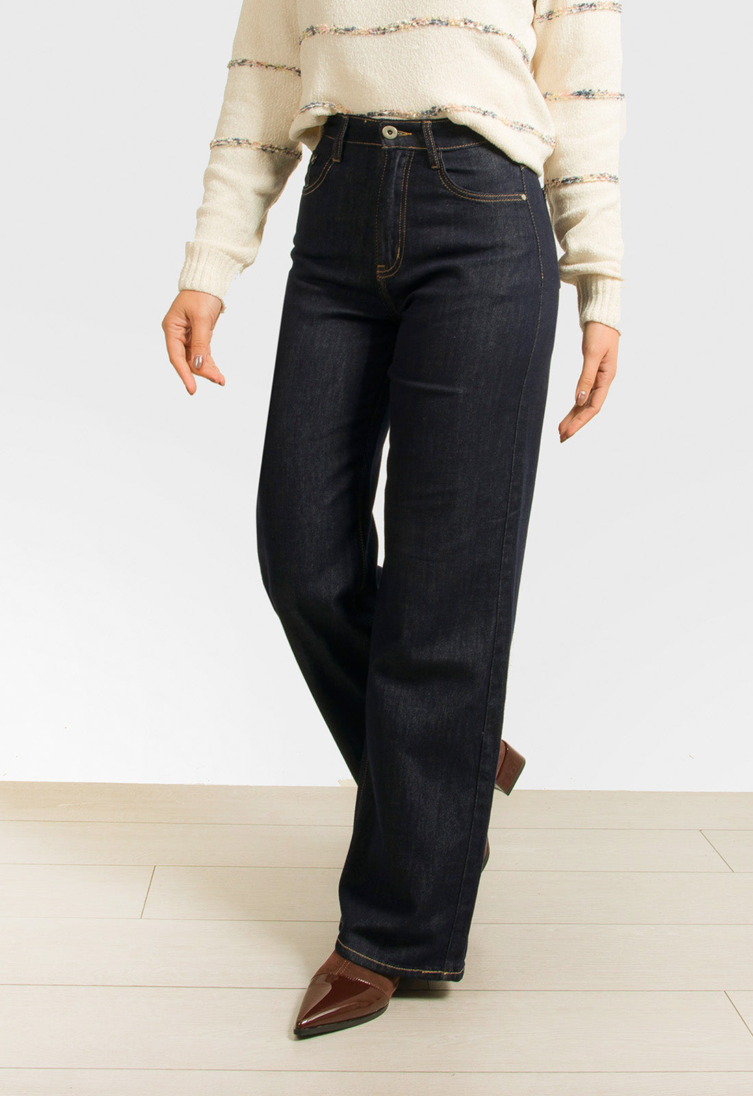 ΠΑΝΤΕΛΟΝΑ JEAN WIDE LEG ΨΗΛΟΜΕΣΗ-ΜΠΛΕ ΣΚΟΥΡΟ