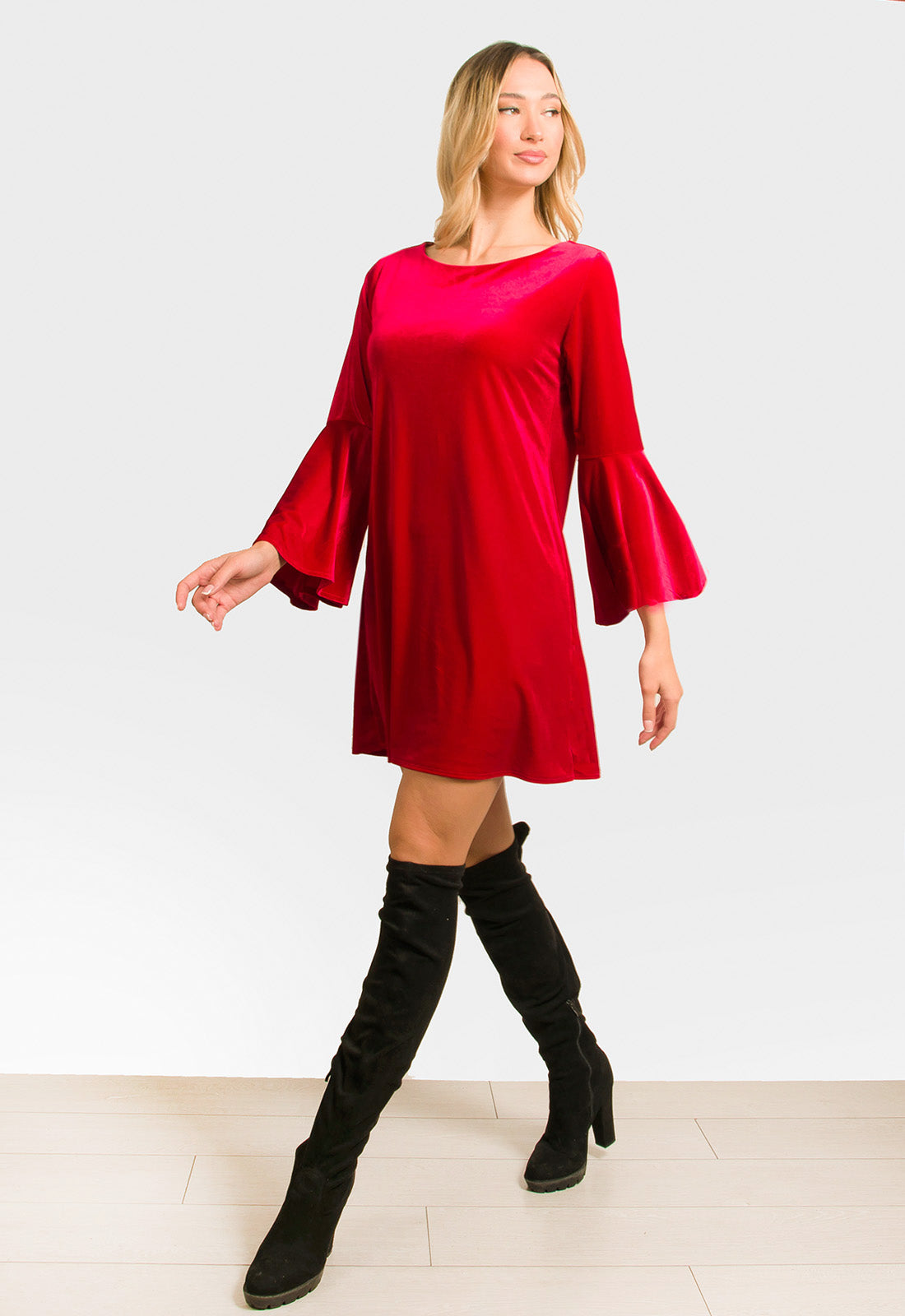 ΦΟΡΕΜΑ ΜΕ ΟΨΗ ΒΕΛΟΥΔΟ ΣΕ Α ΓΡΑΜΜΗ-ΚΟΚΚΙΝΟ