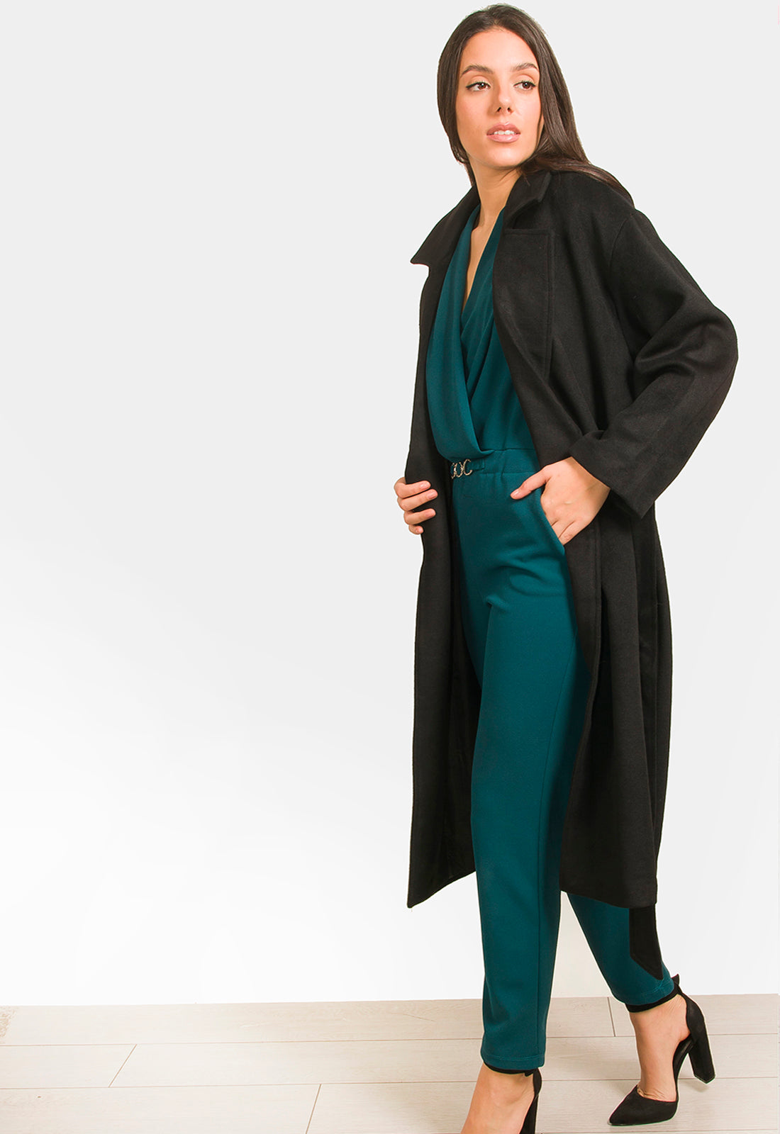 ΠΑΛΤΟ ΜΕ ΜΑΛΙ MIDI BISTON ΜΕ ΖΩΝΗ