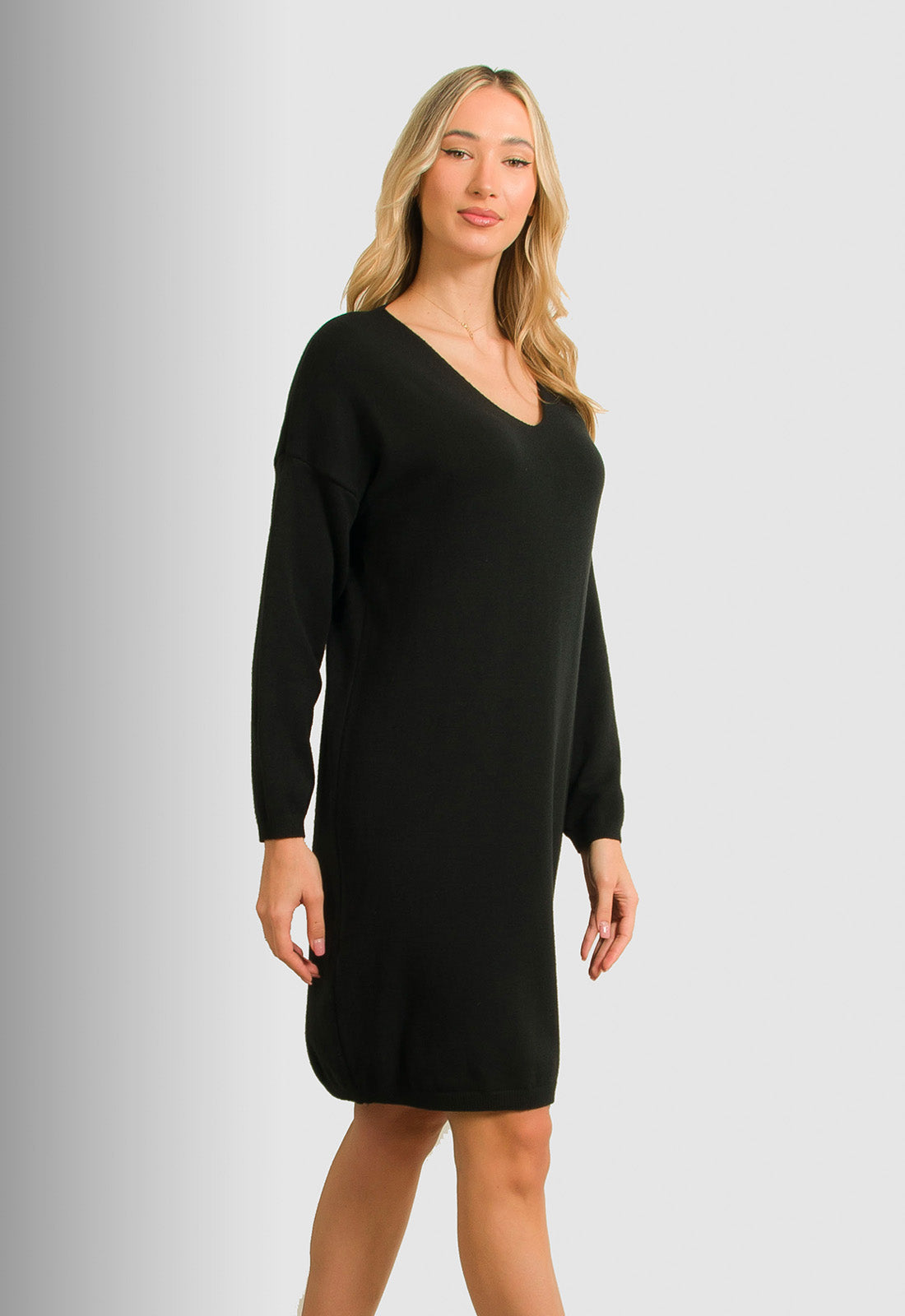 ΦΟΡΕΜΑ ΠΛΕΚΤΟ ΜΕ V - ΜΑΥΡΟ