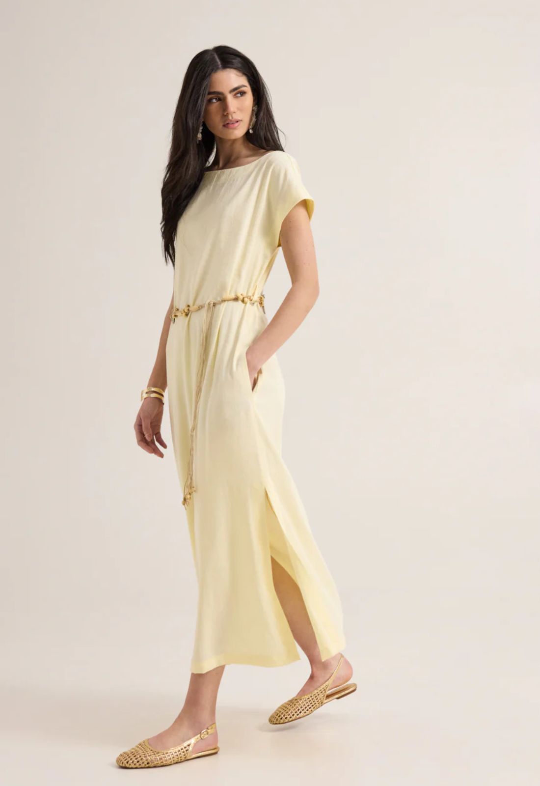 ΦΟΡΕΜΑ BOHO SHIC ME ETHNIC ΖΩΝΗ - BUTTER