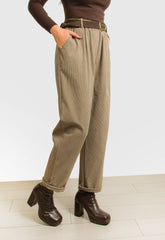 ΠΑΝΤΕΛΟΝΙ PLUS SIZE ΜΕ ΛΑΣΤΙΧΟ & ΖΩΝΗ-ΠΟΥΡΟ