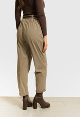 ΠΑΝΤΕΛΟΝΙ PLUS SIZE ΜΕ ΛΑΣΤΙΧΟ & ΖΩΝΗ-ΠΟΥΡΟ