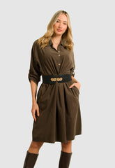 ΦΟΡΕΜΑ MIDI ΚΟΤΛΕ PLUS SIZE - ΚΑΦΕ